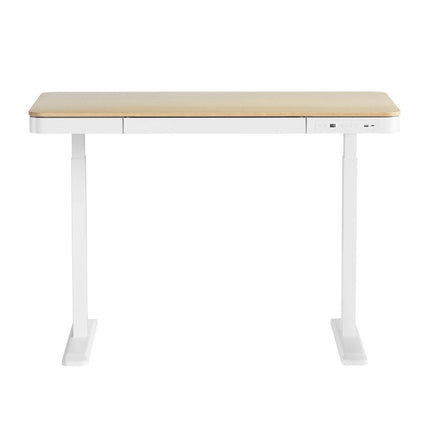 Artiss Standing Desk Motorised Electric Dual Motor Draw 120CM Oak.