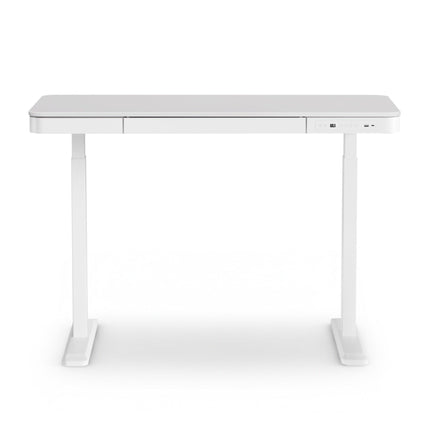 Artiss Standing Desk Motorised Electric Desks Drawer 120CM White.