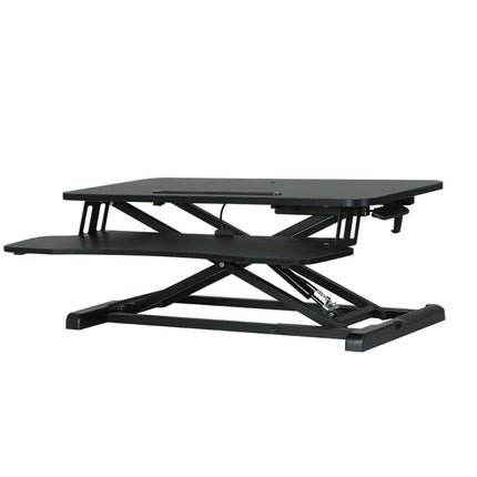 Artiss Standing Desk Riser Height Adjustable Black 80CM.
