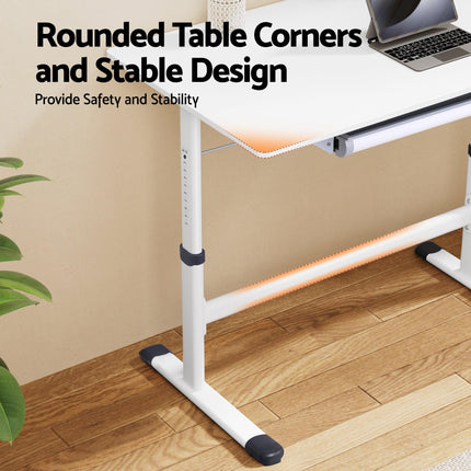 Artiss Standing Desk Height Adjustable Workstation Computer Desks Study 100CM White.