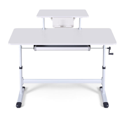 Artiss Standing Desk Height Adjustable Workstation Computer Desks Study 120CM White.