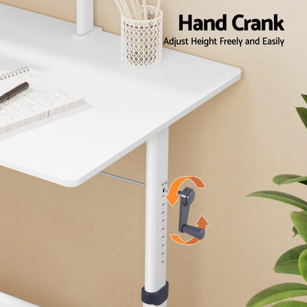 Artiss Standing Desk Height Adjustable Workstation Computer Desks Study 120CM White.