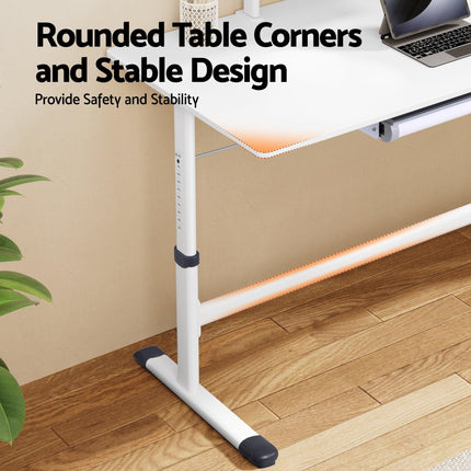 Artiss Standing Desk Height Adjustable Workstation Computer Desks Study 120CM White.