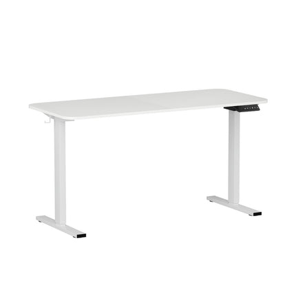Artiss Electric Standing Desk 140cm Adjustable Height Motorised Home Office Desk White.