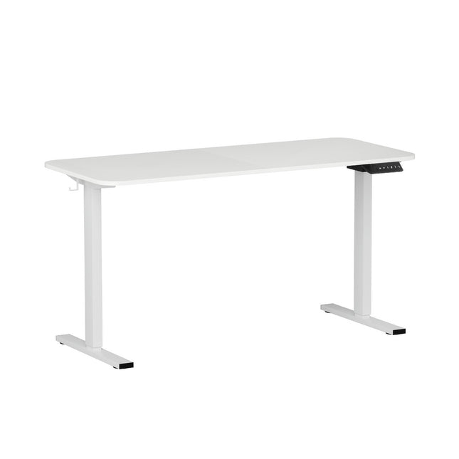 Artiss Electric Standing Desk 140cm Adjustable Height Motorised Home Office Desk White.