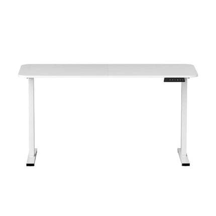 Artiss Electric Standing Desk 140cm Adjustable Height Motorised Home Office Desk White.