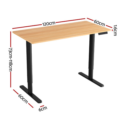 120CM Artiss Electric Standing Desk Sit Stand Desks Home Office Computer Desk.