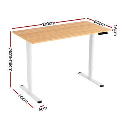 120CM Artiss Electric Standing Desk Sit Stand Desks Home Office Computer Desk.
