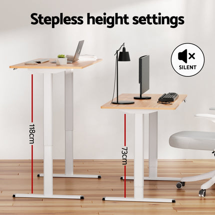 120CM Artiss Electric Standing Desk Sit Stand Desks Home Office Computer Desk.