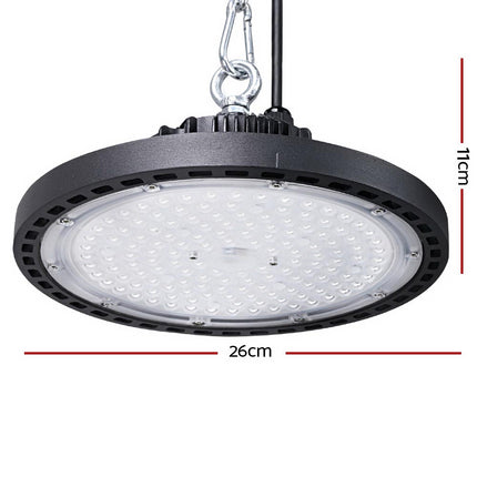 Leier LED High Bay Lights 100W UFO Industrial Workshop Warehouse Factory Lamp.