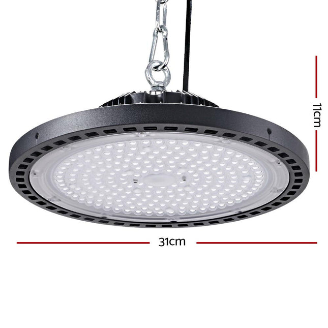 Leier LED High Bay Lights 150W UFO Industrial Workshop Warehouse Factory Lamp.
