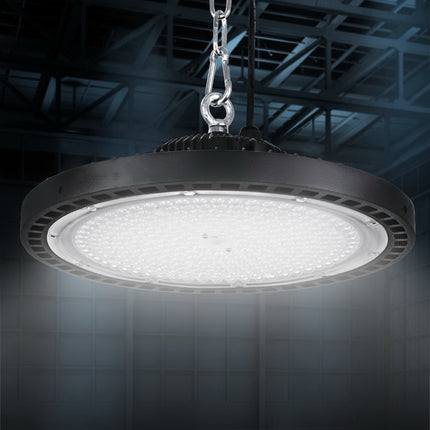 Leier LED High Bay Lights 200W UFO Industrial Workshop Warehouse Factory Lamp.