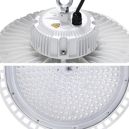 Leier LED High Bay Lights 200W UFO Industrial Shed Warehouse Factory Lamp White.
