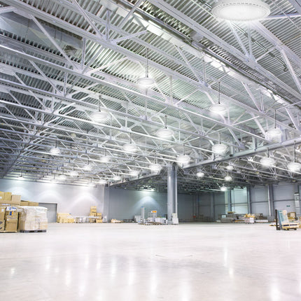 Leier LED High Bay Lights 200W UFO Industrial Shed Warehouse Factory Lamp White.