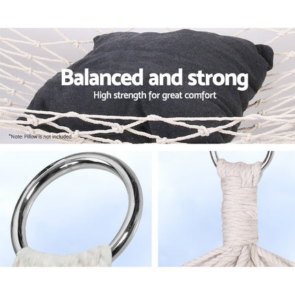 Gardeon Hammock Bed Outdoor Chair Camping Hammocks Hanging Mesh.