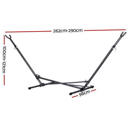 Gardeon Hammock Bed Stand Steel Frame Outdoor Indoor.