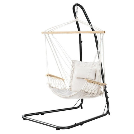 Gardeon Hammock Chair with Heavy Duty Steel Stand.