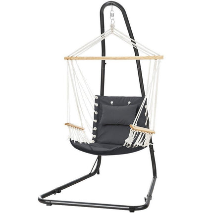 Gardeon Hammock Chair with Heavy Duty Steel Stand.