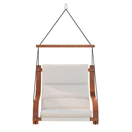 Gardeon Hammock Chair Wooden Hanging Indoor Outdoor Lounge Patio.