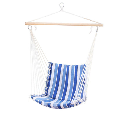 Gardeon Hammock Chair Swing Camping Mesh Cream.