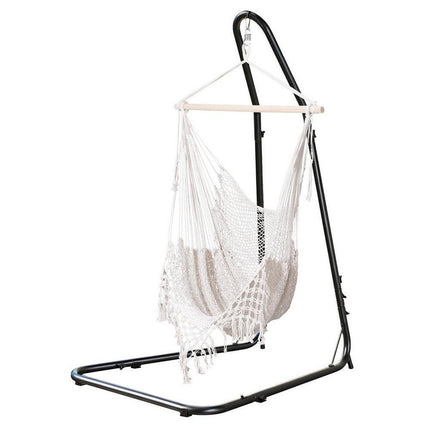 Gardeon Hammock Hanging Chair with Heavy Duty Steel Stand.