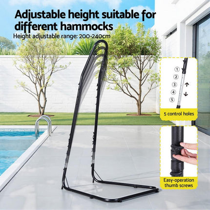 Gardeon Hammock Hanging Chair with Steel Stand.