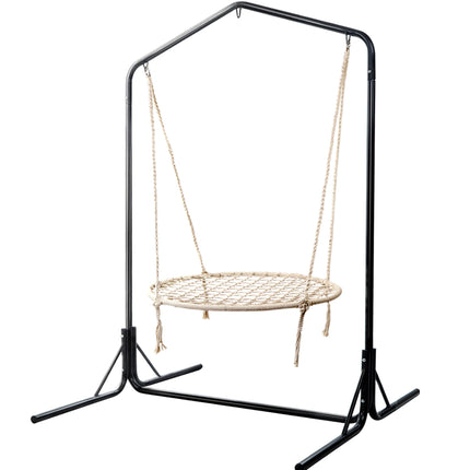 Gardeon Hammock Chair with Stand Nest Web Outdoor Swing 100cm.