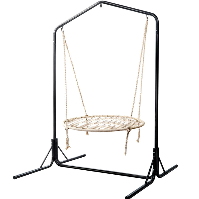Gardeon Hammock Chair with Stand Nest Web Outdoor Swing 100cm.
