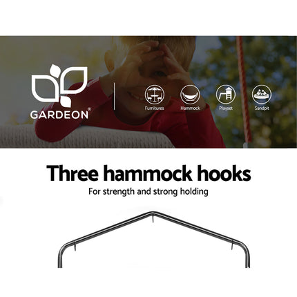 Gardeon Hammock Chair with Stand Nest Web Outdoor Swing 100cm.