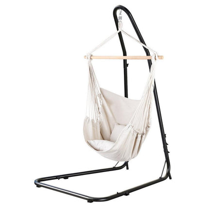Gardeon Hammock Chair with Heavy Duty Steel Stand.
