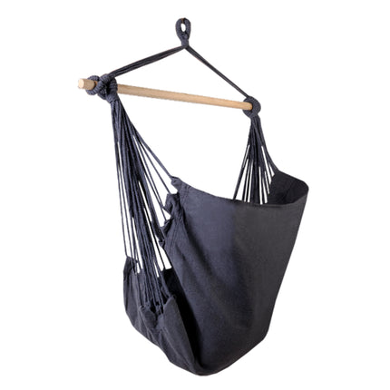 Gardeon Hammock Chair Outdoor Camping Hanging Hammocks Cushion Pillow Grey.
