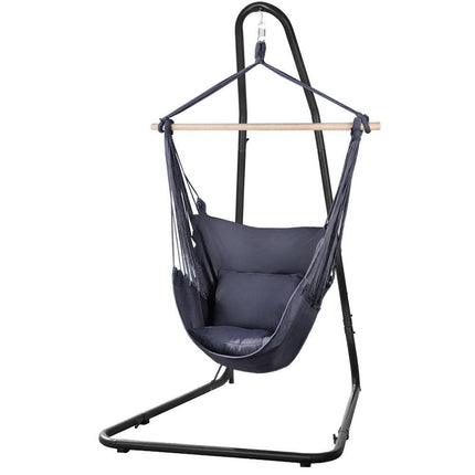 Gardeon Hammock Chair with Heavy Duty Steel Stand.