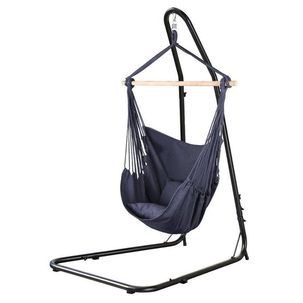 Gardeon Hammock Chair with Heavy Duty Steel Stand.