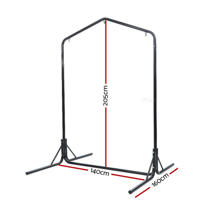 Gardeon Hammock Chair Steel Stand 2 Person Double Outdoor Heavy Duty 200KG.