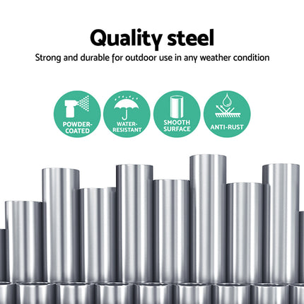 Gardeon Hammock Chair Steel Stand 2 Person Double Outdoor Heavy Duty 200KG.