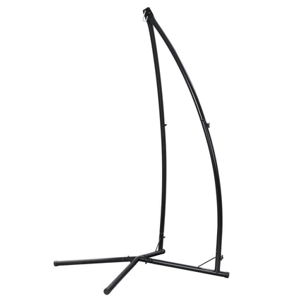 Gardeon Hammock Chair Steel Stand Outdoor Furniture Heavy Duty Black.
