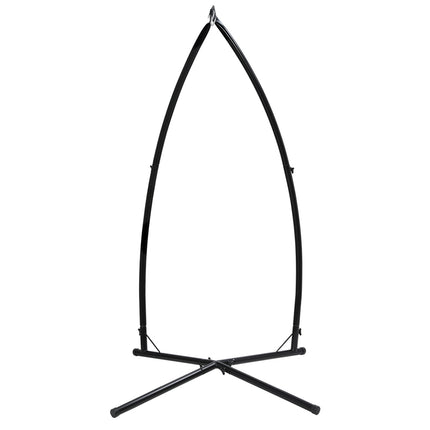 Gardeon Hammock Chair Steel Stand Outdoor Furniture Heavy Duty Black.