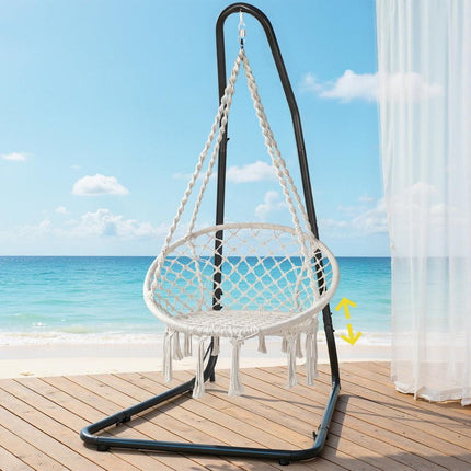 Gardeon Hammock Hanging Chair with Steel Stand.