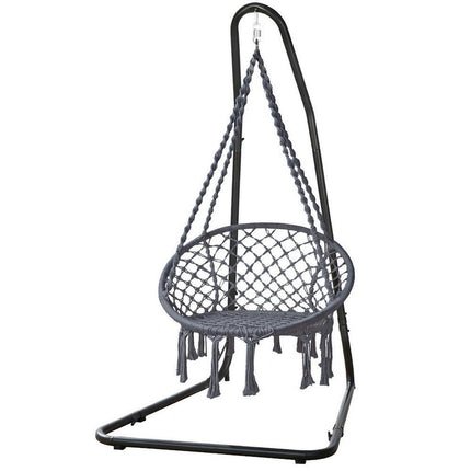 Gardeon Hammock Hanging Chair with Steel Stand.