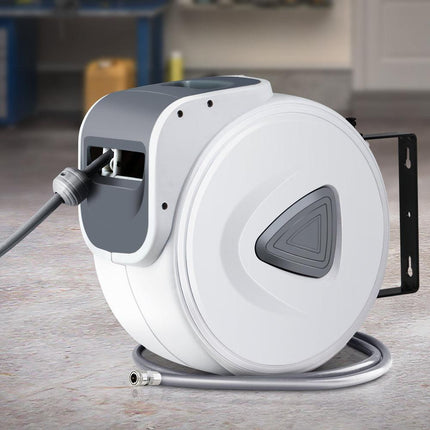 Giantz Air Hose Reel 10m Retractable Rewind Swivel Wall Mount Compressor Garage.