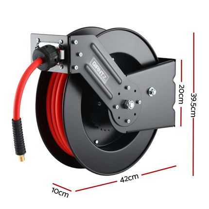 Giantz Air Hose Reel 3/8 IN x 15m Retractable Air Hose 300PSI.