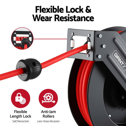 Giantz Air Hose Reel 3/8 IN x 15m Retractable Air Hose 300PSI.