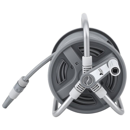 Green Fingers 20m Retractable Garden Hose Reel Heavy Duty 1/2" Hose Auto Rewind.