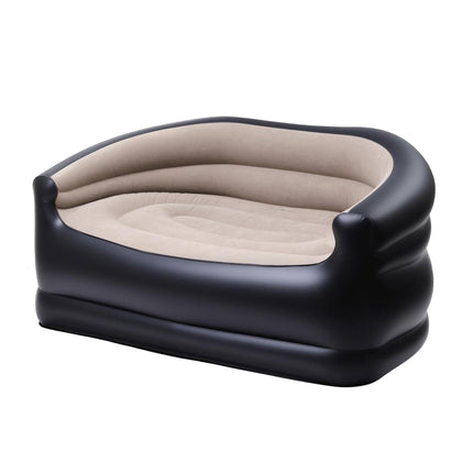 Gardeon Outdoor Air Sofa Inflatable Couch Two-Seater Lounge Chair with Pump Blow Up Couches for Camping.