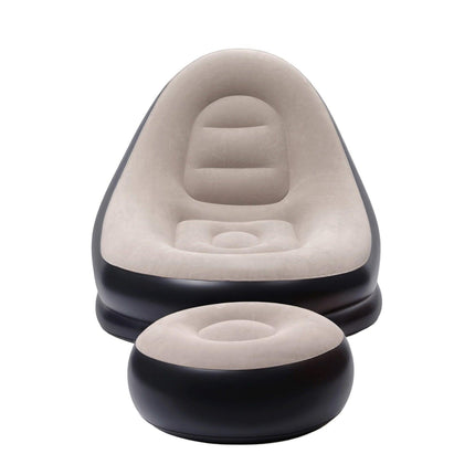 Gardeon Inflatable Chair with Ottoman Air Sofa Blow Up Air Chair for Camping with Pump.