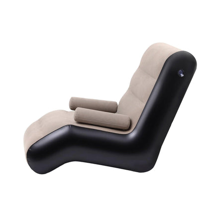 Gardeon Inflatable Chair Sun Lounger Blow Up Folding Air Chairs Sofa for Camping with Pump.