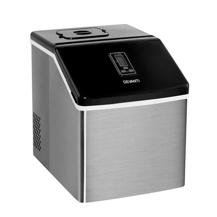 Devanti 18kg Ice Maker Machine Stainless Steel.