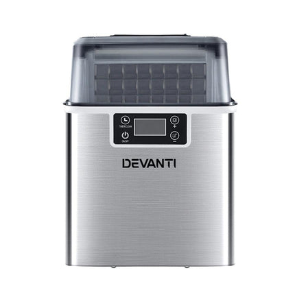 Devanti Ice Maker Machine Commercial Portable Ice Cube Tray Countertop 3.2L.