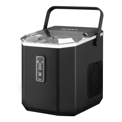 Devanti 12kg Ice Maker Machine 1.3L w/Scoop Holder Black.