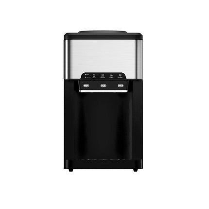 Devanti 20kg 3 in 1 Ice Maker Machine Cold and Hot Water Dispenser 3L Silver.